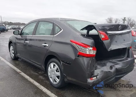2013 Nissan Sentra S z USA, uszkodzony, nr VIN 3N1AB7AP4DL768496